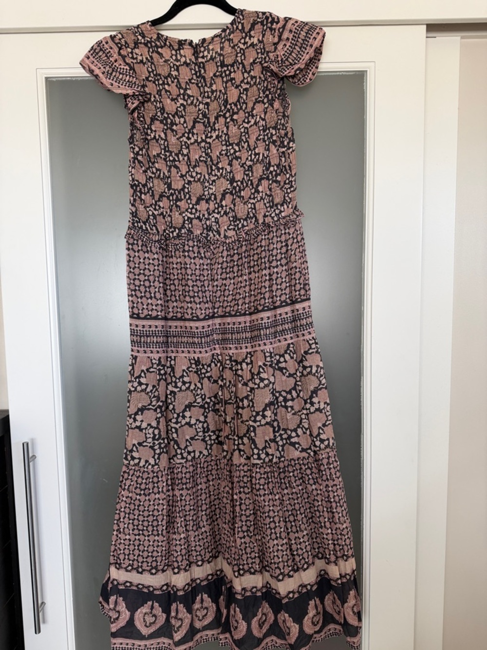 Sea New York Pink and Black Patterned Maxi Dress - Picture 2 of 2